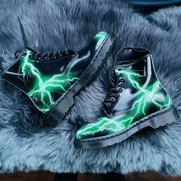 Dr. Martens Shoes - Dr. Martens 1460 Flash Lightning Boots Womens 9